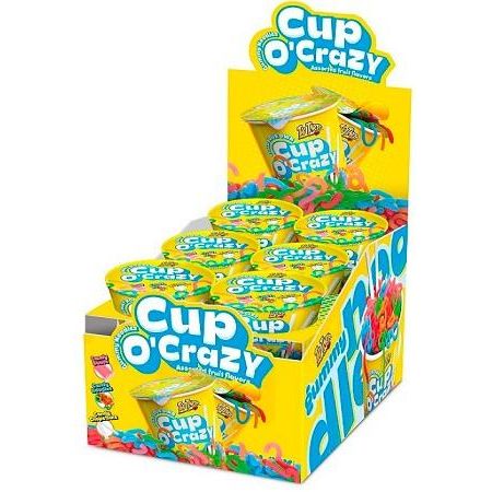 Too Tarts Cup O' Crazy Gummy noodles 2.2oz 12ct