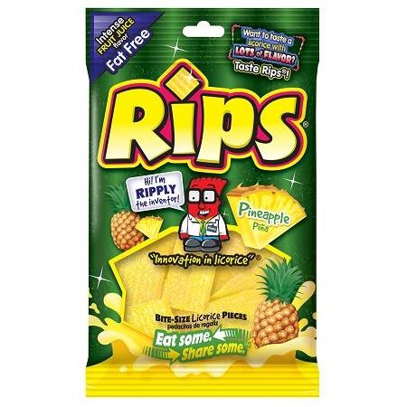 Rips Bites Pineapple Bag 4oz 12ct
