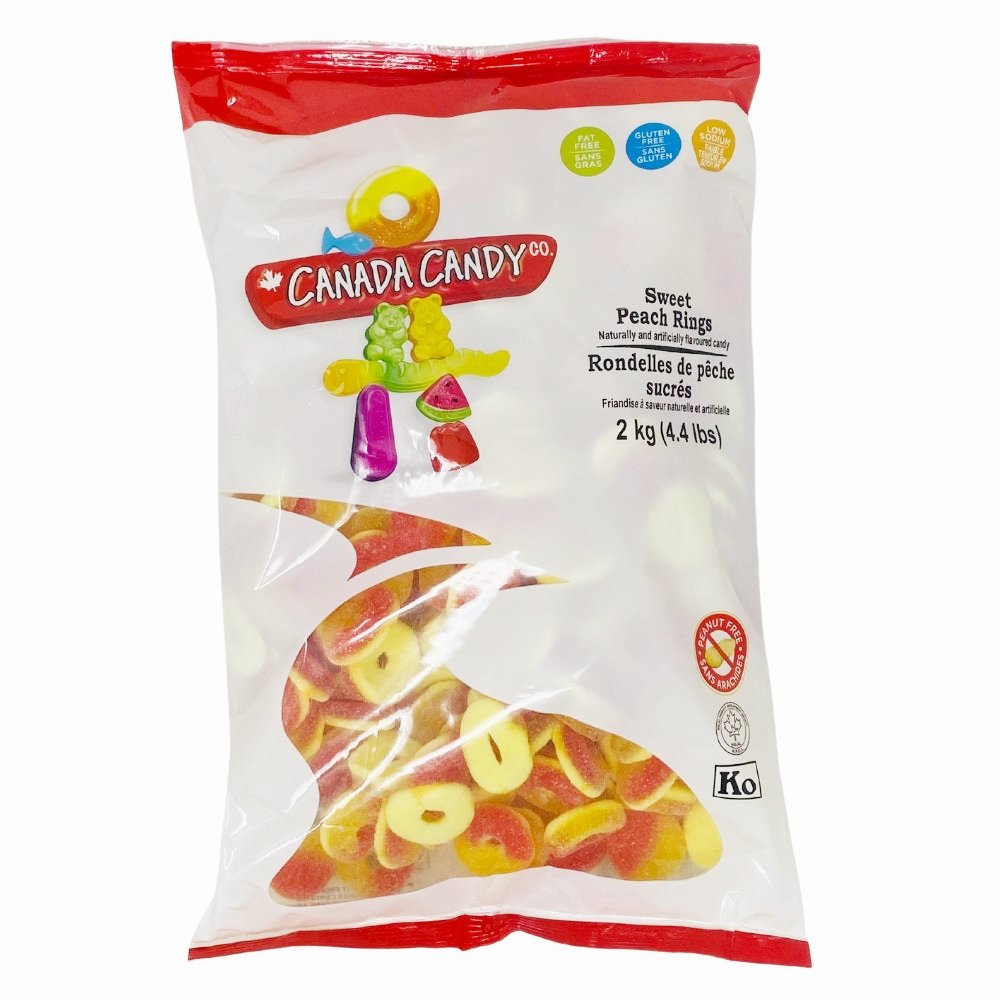 Canada Candy Co Sweet Peach Rings 2.5kg 1ct