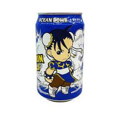 Ocean Bomb Street Fighter - Sparkling Peach Tea 330ml 24ct (Shipping Extra, Click for Details)