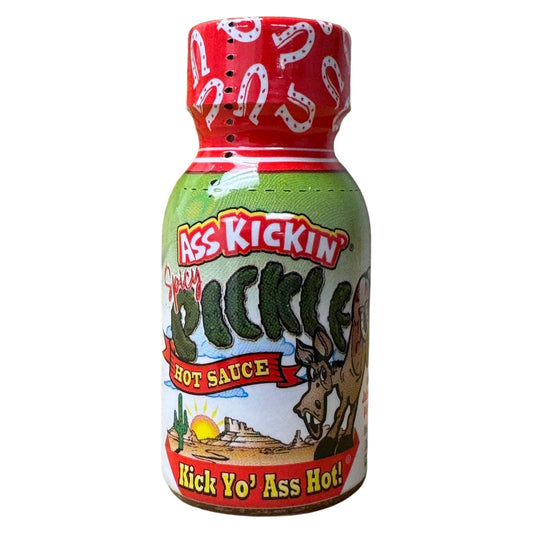 Ass Kickin' Mini Bottle Spicy Pickle Hot Sauce 24ct