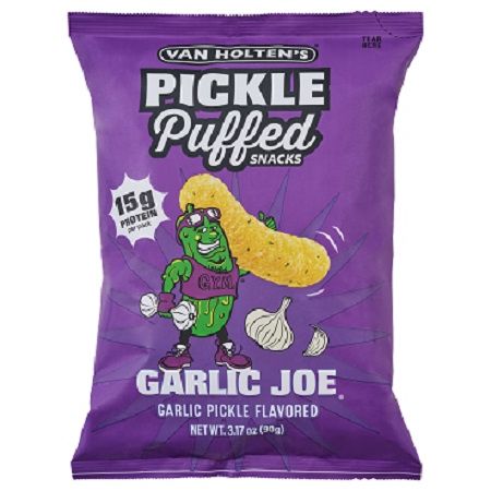 Van Holten's Pickle Puffs Garlic Joe 3.17oz 10ct