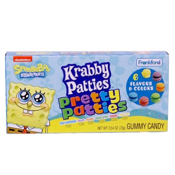 Gummy Krabby Patties Pretty Patties Theater Box 2.54oz 12ct