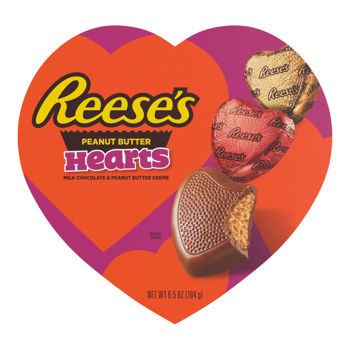 Hershey's Reese's Peanut Butter Hearts Heart Box 6.5z 6ct