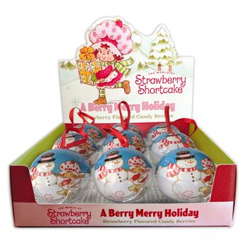 Boston America Strawberry Shortcake Berry Merry Holiday Ornament 9ct
