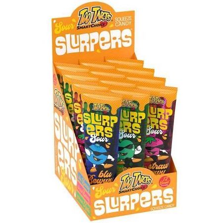 Too Tarts Sour Slupers Squeeze Candy 4oz 12ct