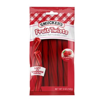 Smucker's Fruit Twist Strawberry Peg Bag 5oz 12ct