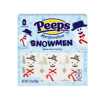 Peeps 6pcs Marshmallow Snowmen 3oz 12ct