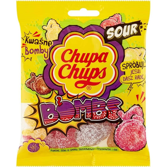 Chupa Chups Jelly Sour Bombs 90g 18ct (Europe)