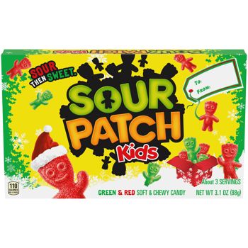 Sour Patch Kids Christmas Theatre Box 3.10oz 12ct