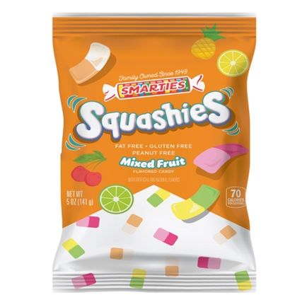 Smarties Squashies Mixed Fruits Peg Bag 5oz 12ct