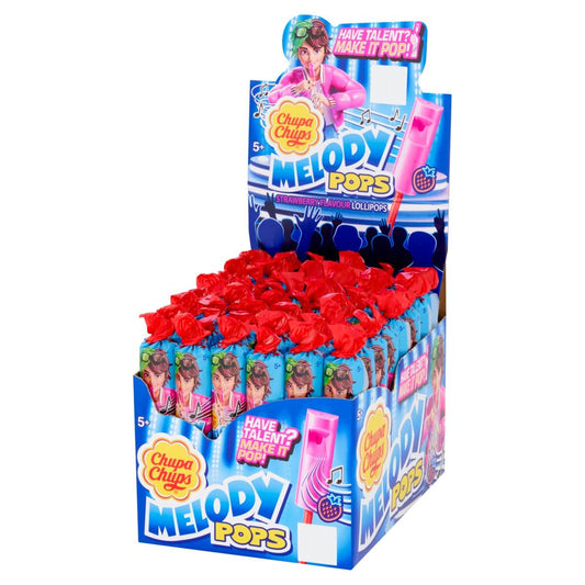 Chupa Chups Melody Pops Strawberry 48ct (Europe)