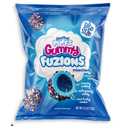 Stuffed Puffs Fuzions Mixed Berry 4.36oz 8ct - candynow.ca