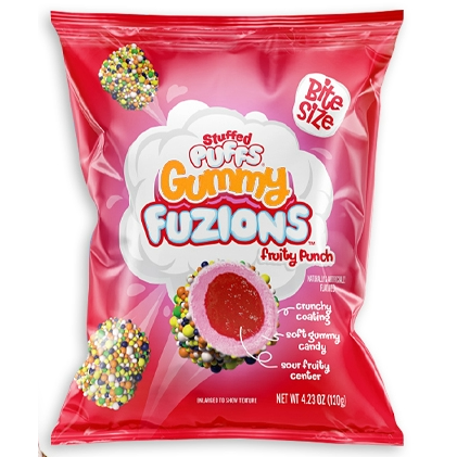 Stuffed Puffs Fuzions Fruity Punch 4.36oz 8ct - candynow.ca