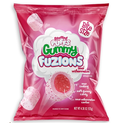 Stuffed Puffs Fuzions Sour Watermelon 4.36oz 8ct - candynow.ca