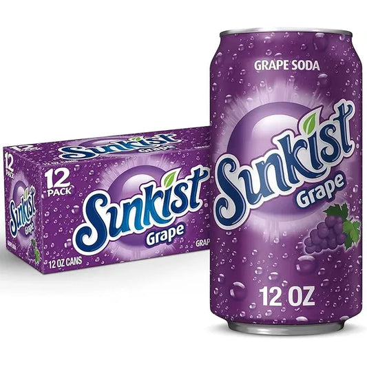 Sunkist Grape Soda 12oz 12ct (Shipping Extra, Click for Details)
