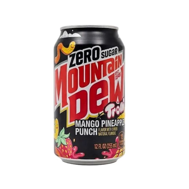 Mountain Dew Trolli Mango Pineapple Punch Zero 12oz 12ct (Shipping Extra, Click for Details)