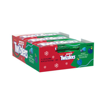 Twizzlers Merry Berry Punch Twists (Blueberry & Blue Raspberry Flavors) King Size 5oz 15ct