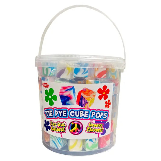 Tie Dye Cube Pops Tub - 100ct