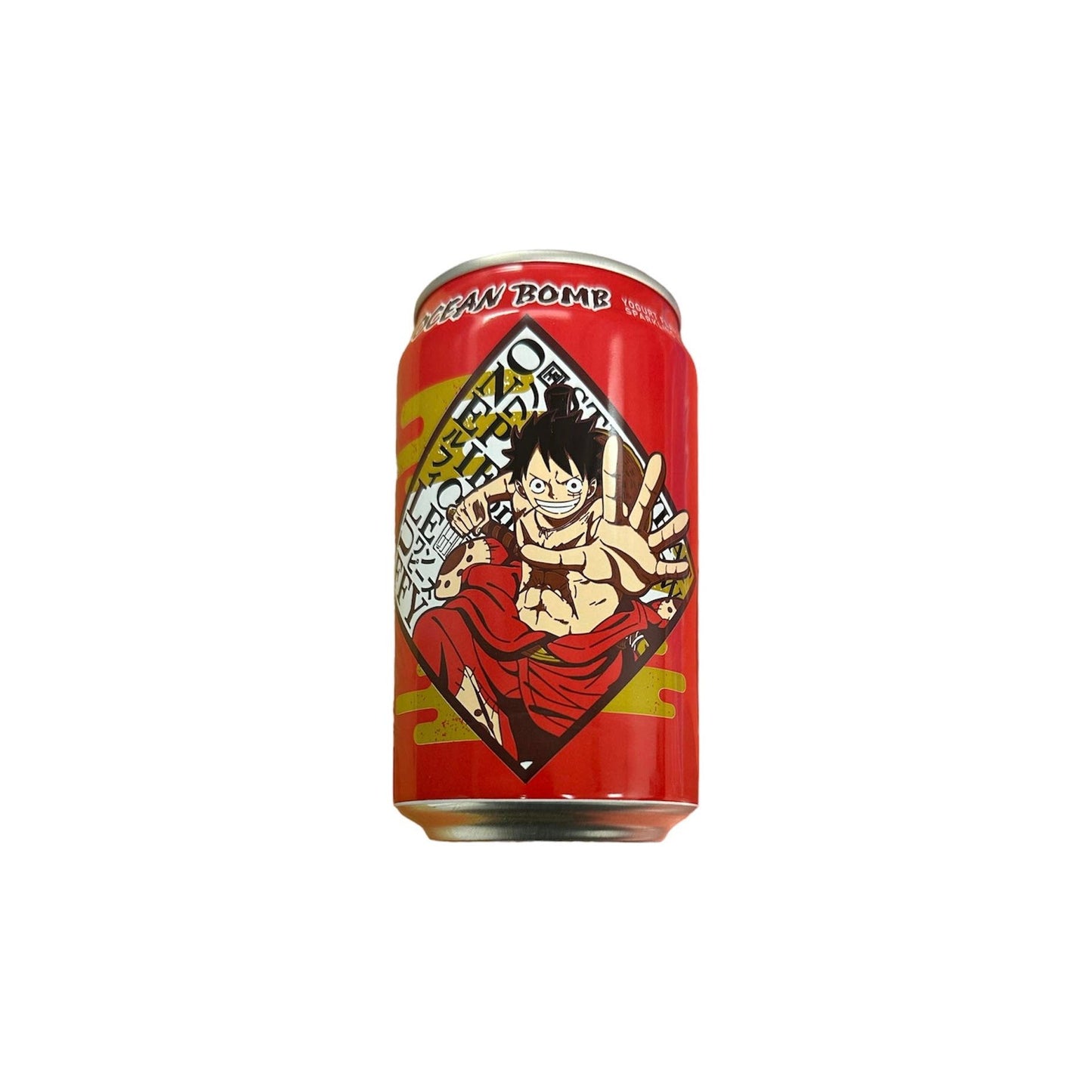 Ocean Bomb One Piece Luffy Yogurt 330ml 24ct (Shipping Extra, Click for Details)