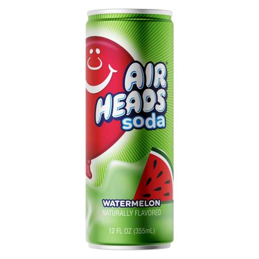 Airheads Watermelon Soda 12oz 355ml 12ct (Shipping Extra, Click for Details)