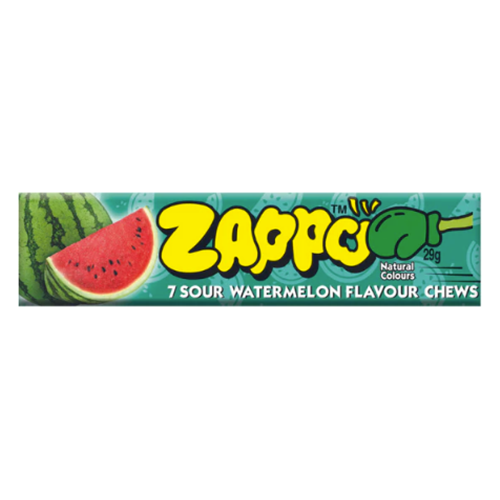 Zappo Sour Watermelon Chews 29g 30ct (Australia)