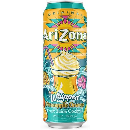Arizona Whipped Pineapple Orange 22oz 24ct (Pallet Shipping Only) (Shipping Extra, Click for Details)
