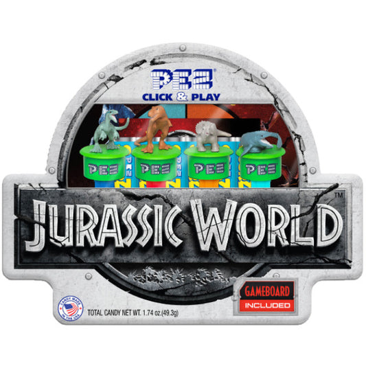 Pez Gift Set Jurassic World 4 Dispensers Click & Play 1ct