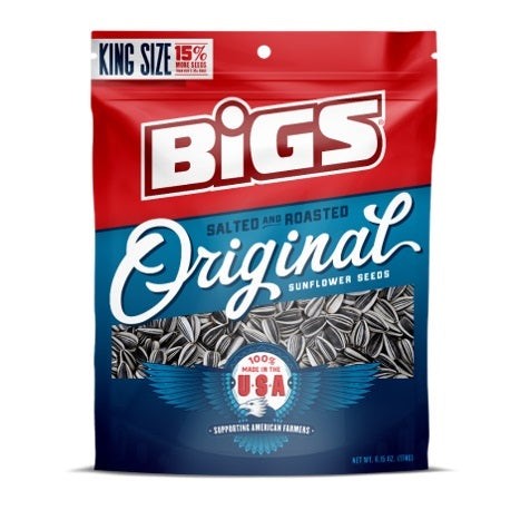 Big's Sunflower Seeds Original Salt Peg Bags 5.35oz 12ct