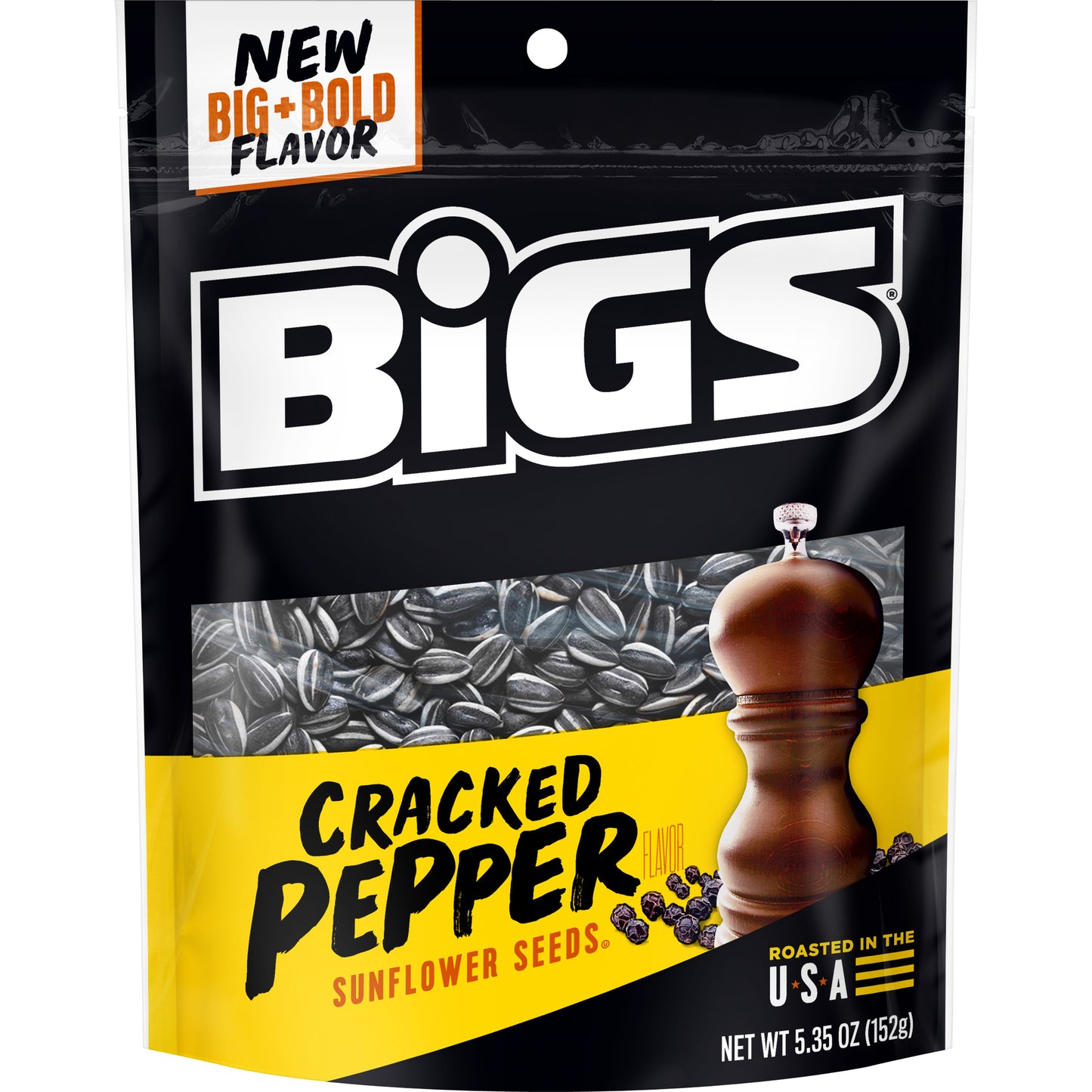 Big's Sunflower Seeds Cracked Pepper Peg Bags 5.35oz 12ct