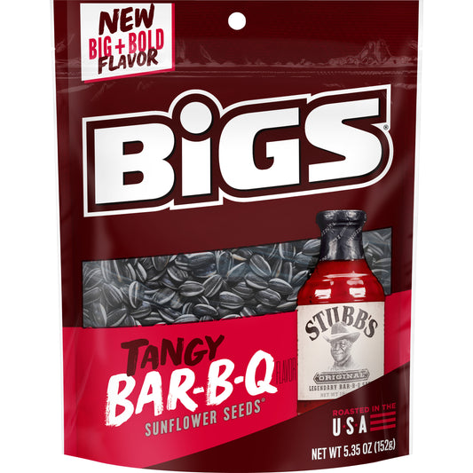 Big's Sunflower Seeds Tangy BBQ Peg Bags 5.35oz 12ct