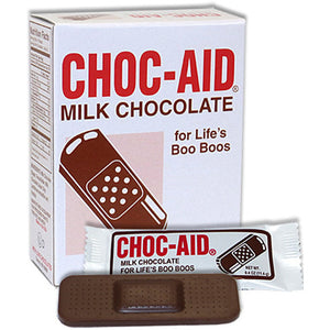 CHOC-AID Milk Chocolate Band Aid 2.7oz 12ct