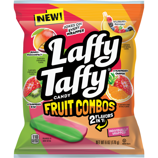 Laffy Taffy  Fruit Combos Peg Bag 6oz 12ct