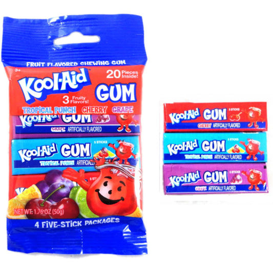Kool Aid Gum Peg Bag 1.76oz 10ct