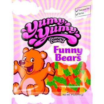 Yumy Yumy Funny Bears Peg Bag (Halal) 4oz 12ct