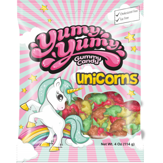 Yumy Yumy Unicorn Peg Bag (Halal) 4oz 12ct