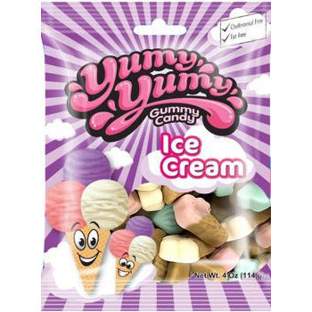 Yumy Yumy Ice Cream Cones Peg Bag (Halal) 4oz 12ct