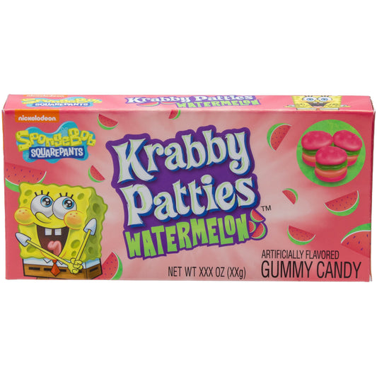 Gummy Krabby Patties Watermelon Theater Box 2.54oz 12ct