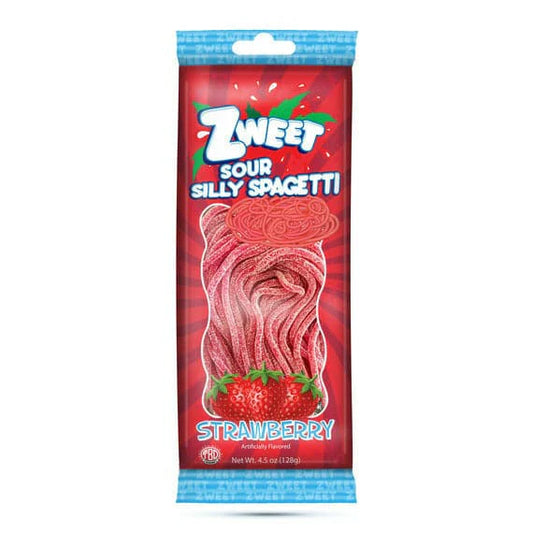 Zweet Sour Spagetti Strawberry (Halal & Kosher Certified) 4.5oz - 128g12ct