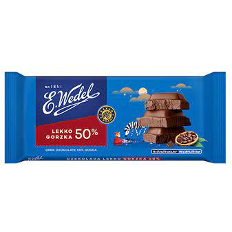 Wedel Dark Chocolate 50% 90g 22ct (Europe)