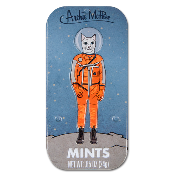 Archie McPhee Cat Astronaut Mints 0.85oz 12ct