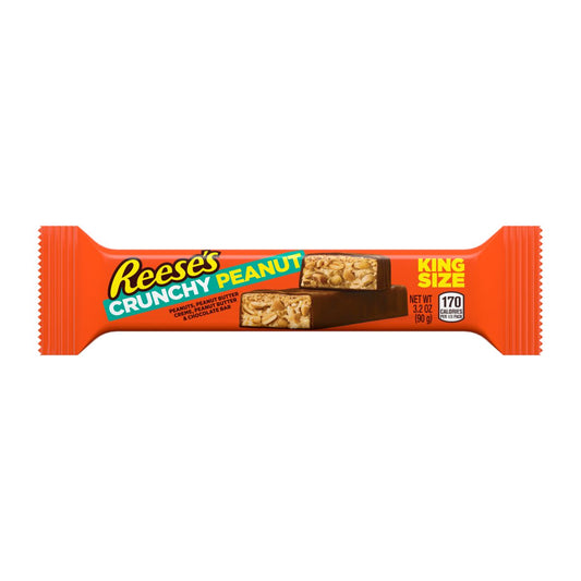 Reese's Crunchy Peanut Bar King Size 3.2oz 18ct