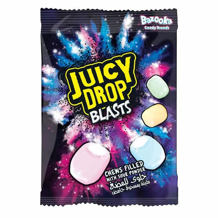 Bazooka Juicy Drop Blast Bags 45g 24ct (UK)