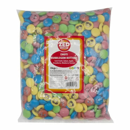 Zed Candy Emoti Bubblegum Buttons 3kg (UK)