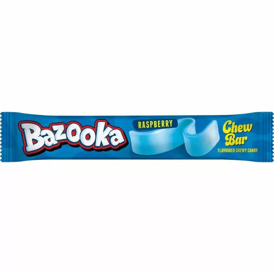 Bazooka Blue Raspberry Chew Bars 14g 60ct (UK)