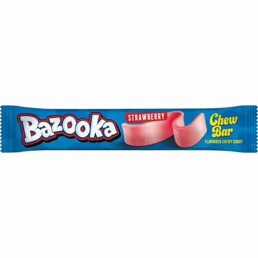Bazooka Strawberry Chew Bars 14g 60ct (UK)