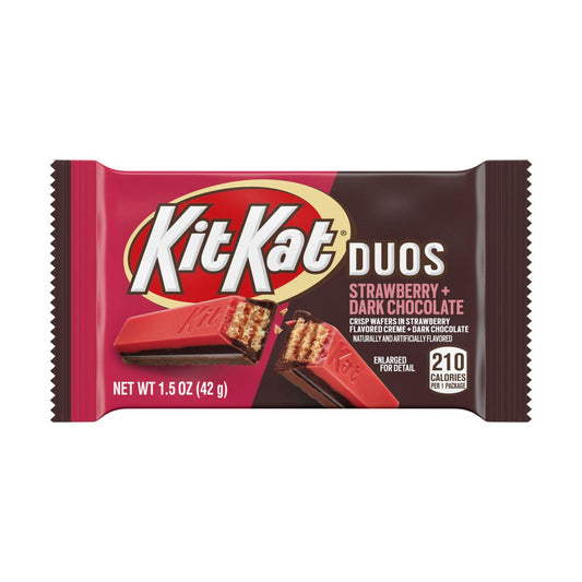 Kit Kat Duo's Strawberry Dark Chocolate Bar 1.5oz 24ct