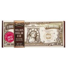 Barton's Million Dollar Dark Chocolate Bar 2oz 12ct - candynow.ca