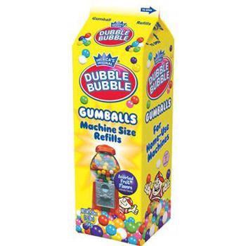 Dubble Bubble Gumballs Refill Carton 20oz 1ct