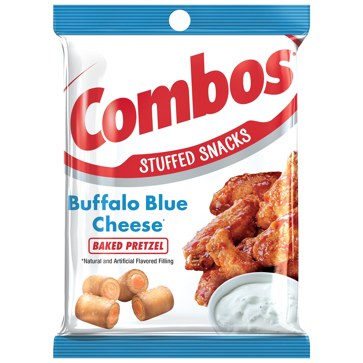 Combos Bag Buffalo Blue Cheese Pretzel 6.3oz 12ct